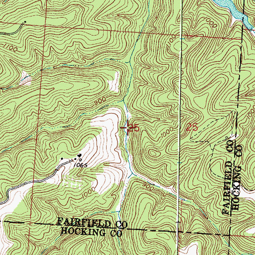 Topographic Map of Snortin Ridge Farm Lake, OH