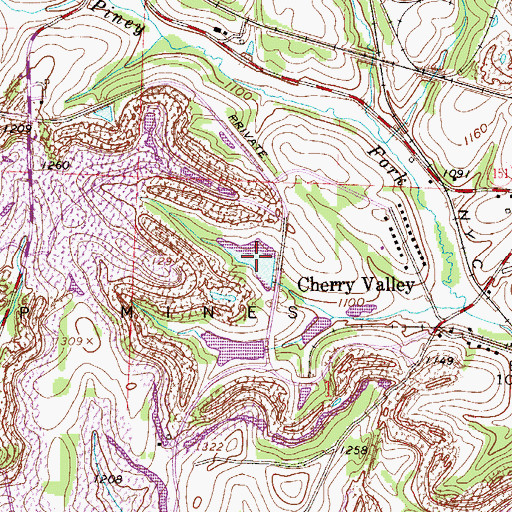 Topographic Map of Consolidation Coal Company Pond 0207, OH