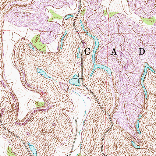Topographic Map of Consolidation Coal Pond 0210-010 Dam, OH
