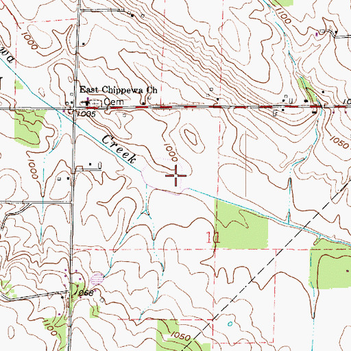 Topographic Map of Chippewa Conservation District Structure VII C Dam, OH