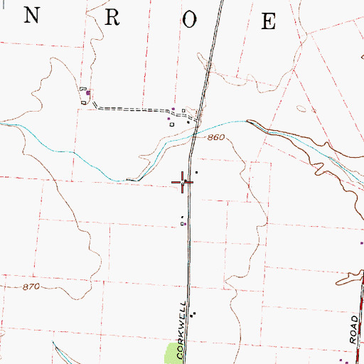 Topographic Map of Rebellion School (historical), OH