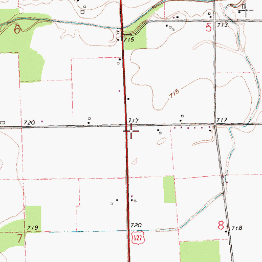 Topographic Map of Mason School (historical), OH