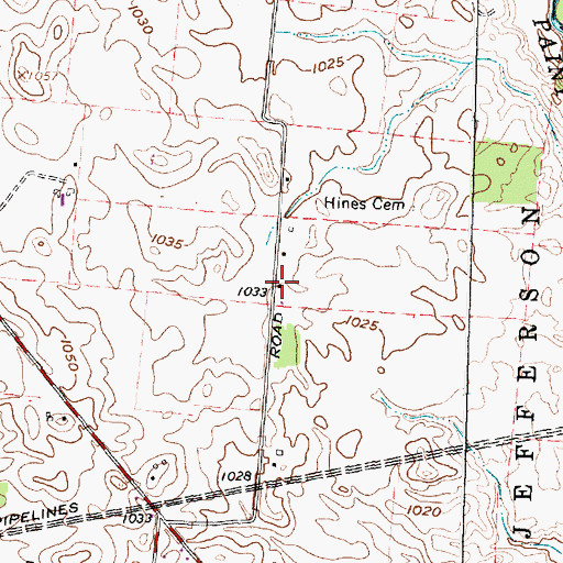 Topographic Map of Blackoak School (historical), OH