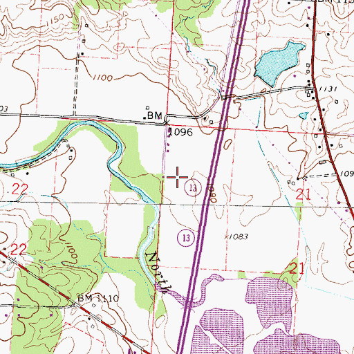 Topographic Map of Craft Airport (historical), OH