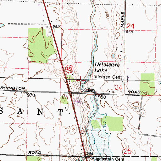 Topographic Map of Soltis Field, OH