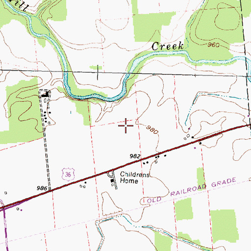 Topographic Map of WUCO-AM (Marysville), OH