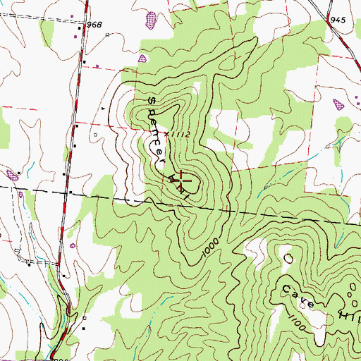 Topographic Map of WRAC-FM (West Union), OH