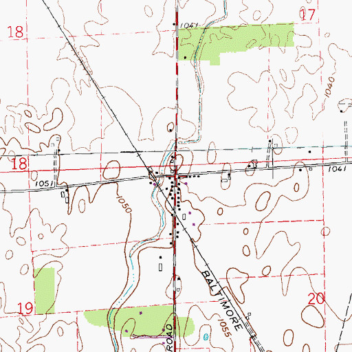 Topographic Map of Wengerlawn, OH