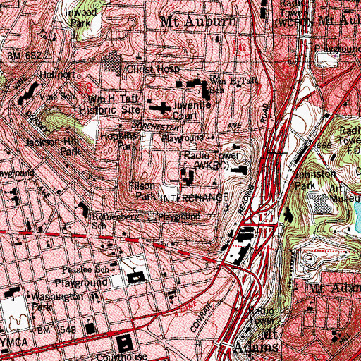 Topographic Map of Prospect Hill, OH