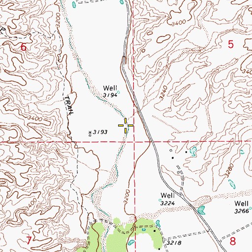 Topographic Map of San Pedro Valley, AZ