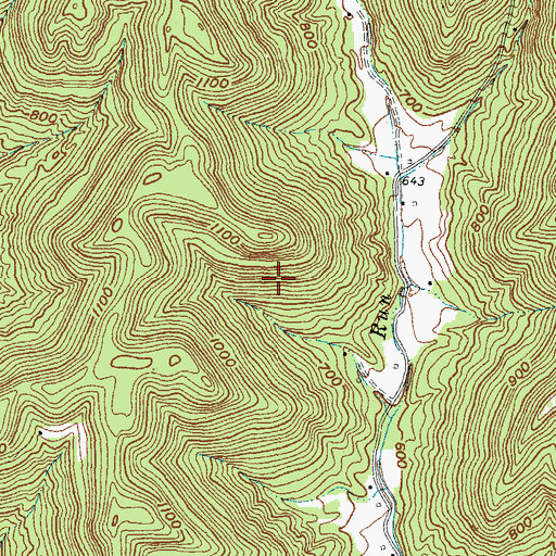 Topographic Map of Township of Green, OH
