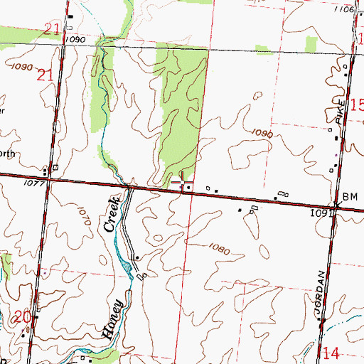 Topographic Map of Township of Pike, OH