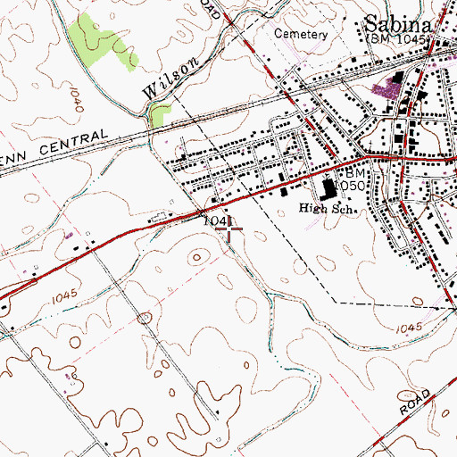 Topographic Map of Township of Richland, OH