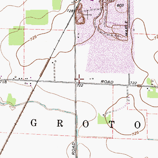 Topographic Map of Township of Groton, OH