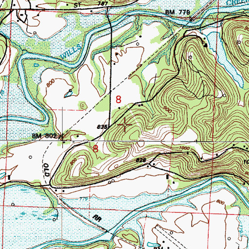 Topographic Map of Township of Liberty, OH