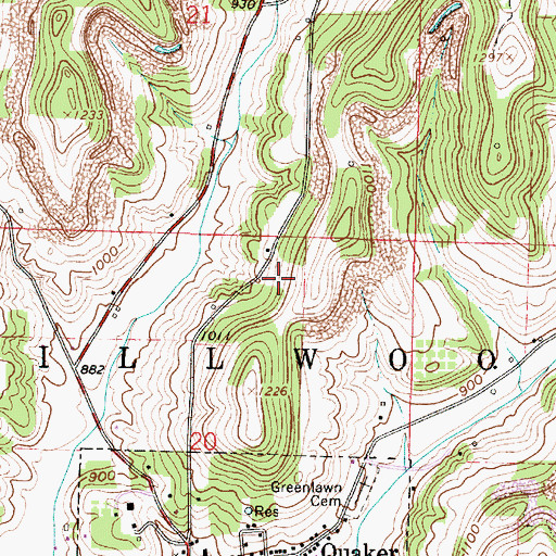 Topographic Map of Township of Millwood, OH