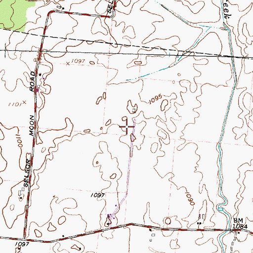 Topographic Map of Township of Stokes, OH