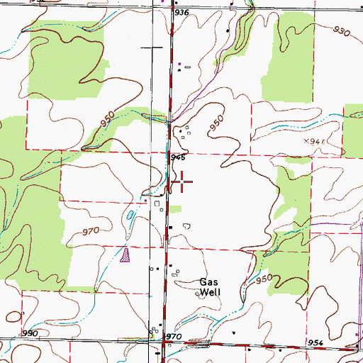 Topographic Map of Township of Spencer, OH