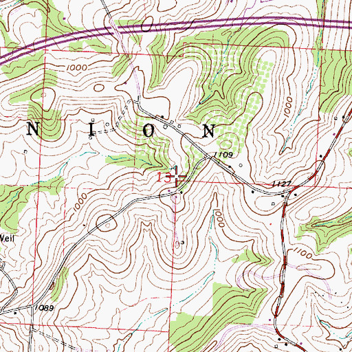 Topographic Map of Township of Union, OH