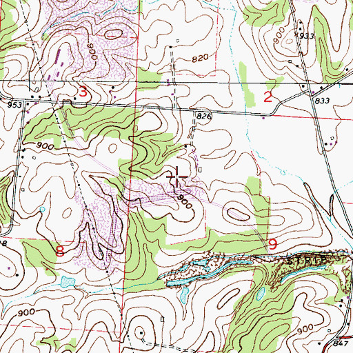 Topographic Map of Township of Washington, OH