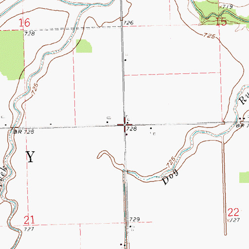 Topographic Map of Township of Latty, OH