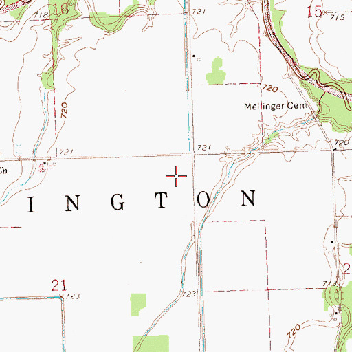 Topographic Map of Township of Washington, OH