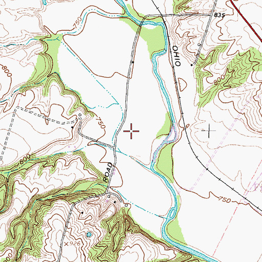 Topographic Map of Township of Concord, OH