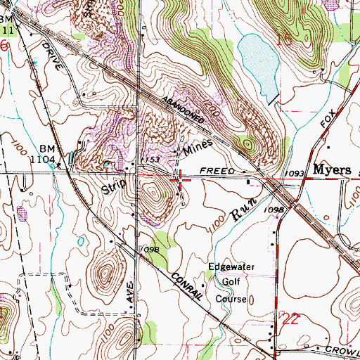 Topographic Map of Township of Paris, OH