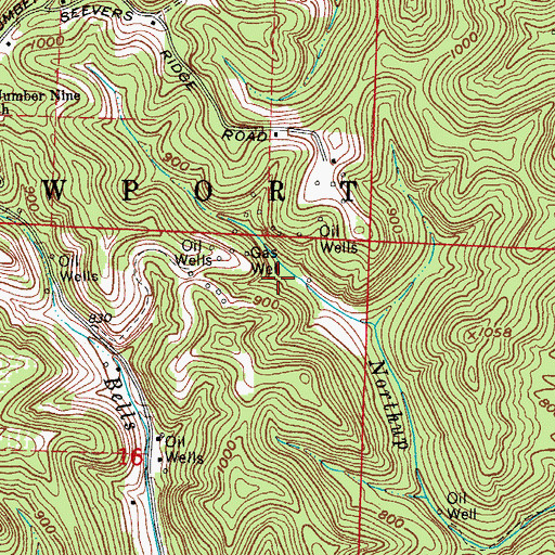 Topographic Map of Township of Newport, OH