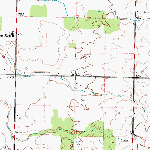 Topographic Map of Township of Eden, OH
