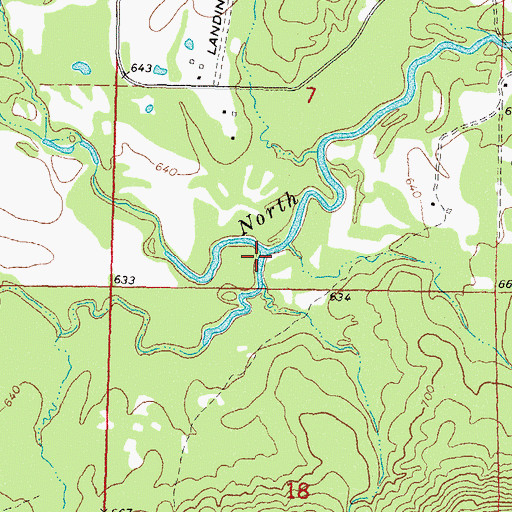 Topographic Map of Burris Valley, OK