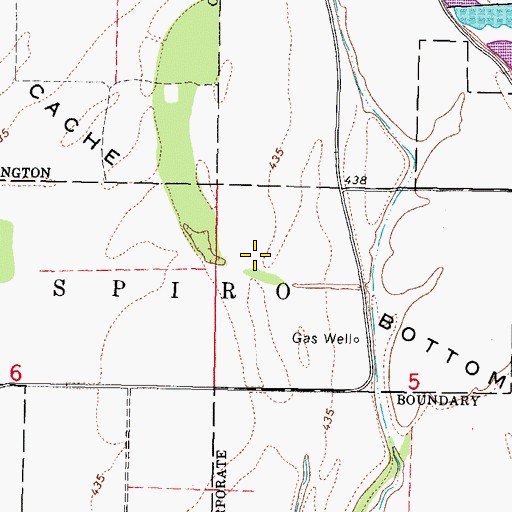 Topographic Map of Cache Bottom, OK