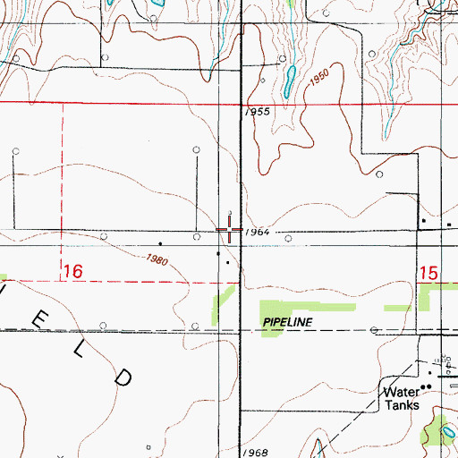 Topographic Map of Elk City Oil Field, OK