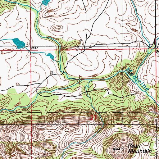 Topographic Map of Hobbs Canyon, OK