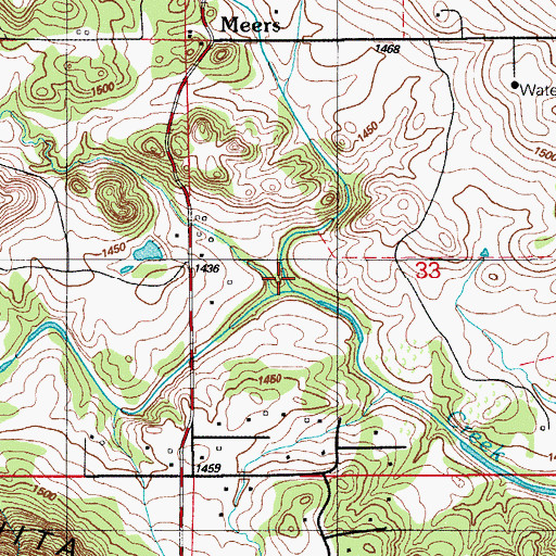 Topographic Map of Jimmy Creek, OK