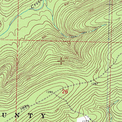 Topographic Map of Pushmataha County State Game Refuge, OK