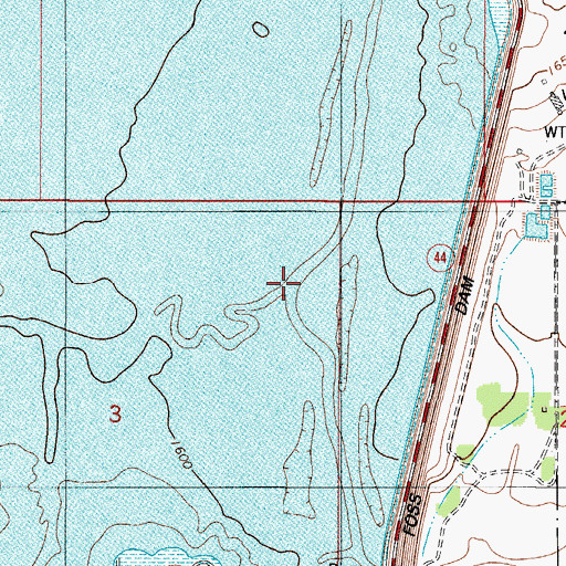 Topographic Map of Soldier Creek, OK