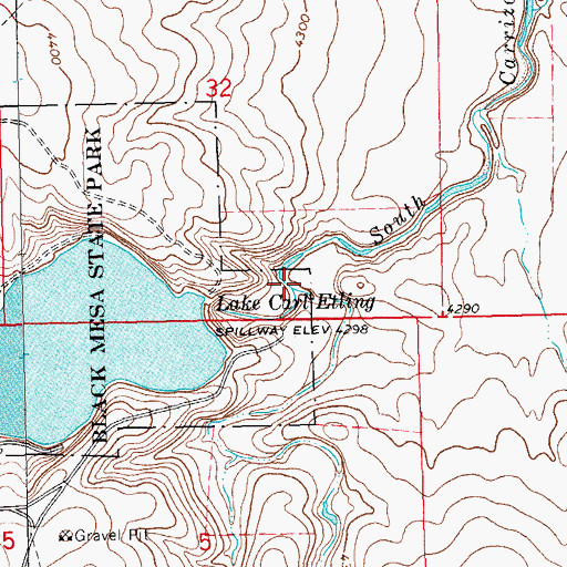 Topographic Map of Swede Creek, OK