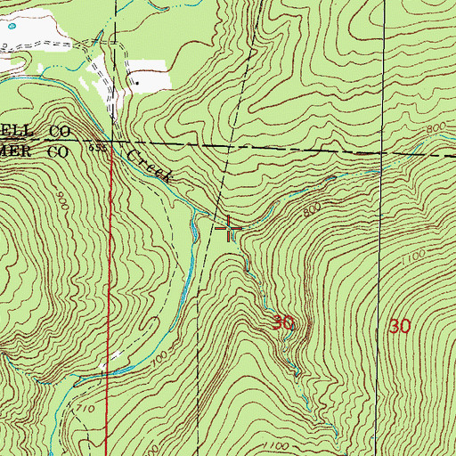 Topographic Map of Twentynine Hollow, OK