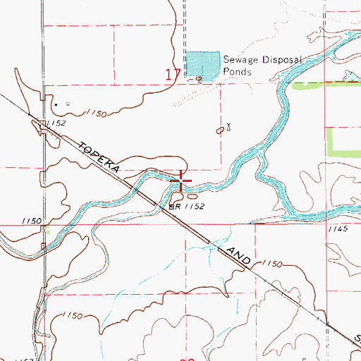 Topographic Map of West Clay Creek, OK