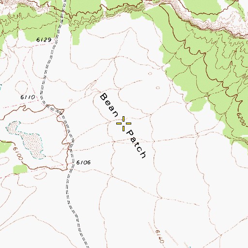 Topographic Map of Bean Patch, AZ