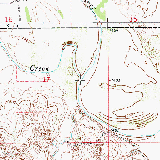 Topographic Map of Yellowstone Creek, OK