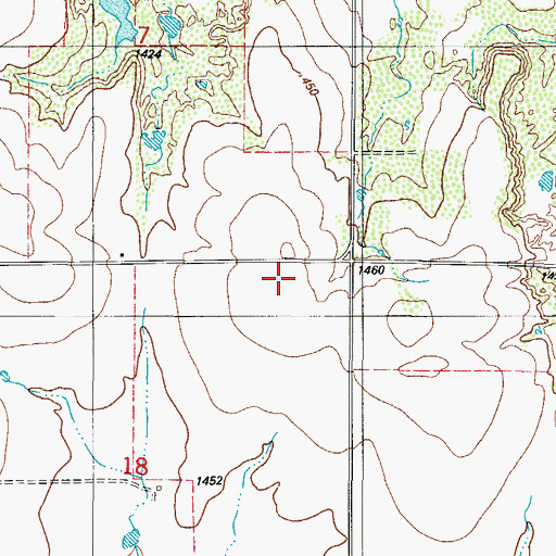 Topographic Map of Hi-Point Church, OK