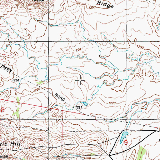 Topographic Map of Comanche County, OK