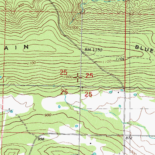 Topographic Map of Latimer County, OK