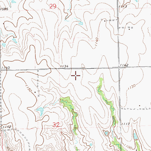 Topographic Map of KRAD-AM (Perry), OK