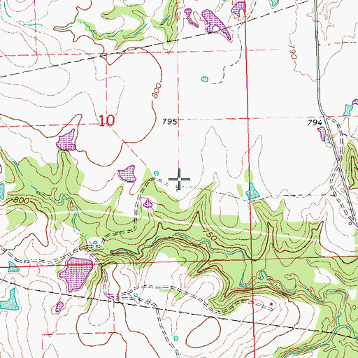 Topographic Map of Lobo Field (historical), OK