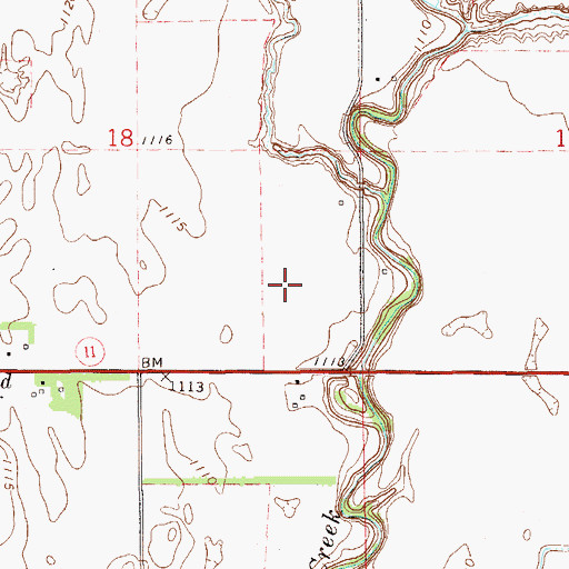 Topographic Map of Weedpatch International Airport (historical), OK