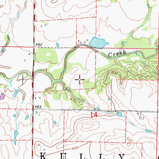 Topographic Map of Township of Kully Chaha, OK