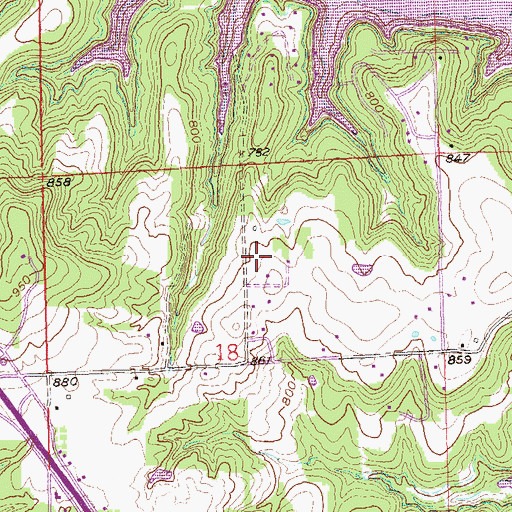 Topographic Map of Sha-To-She, OK